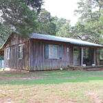 Cottage in the Woods front view angled, woodsy cabin retreat in Drasco AR