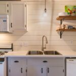 Fully-equipped kitchen at Cottage in the Woods, Greers Ferry Lake stays